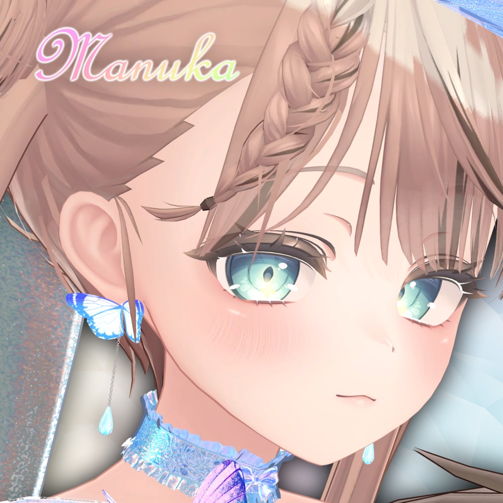 バタフライドロップピアス Butterfly Drop Earrings