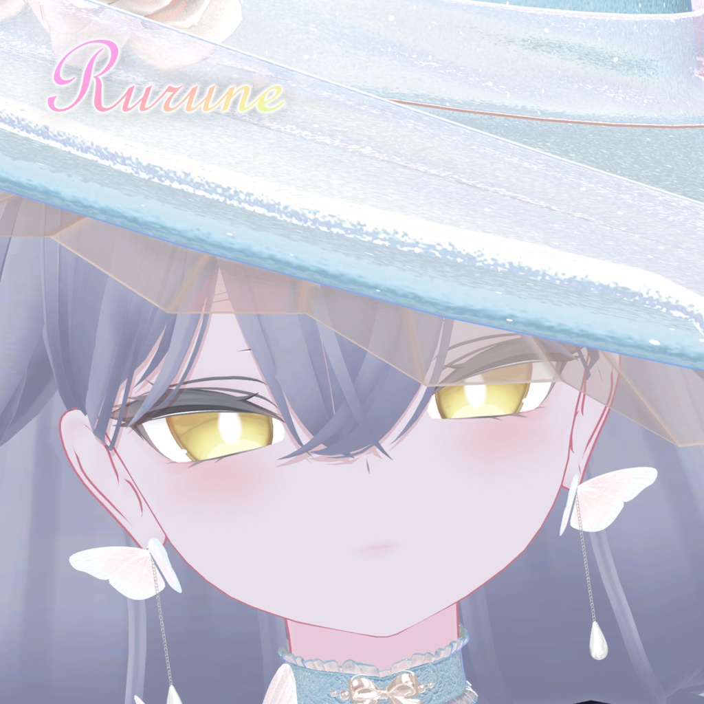 バタフライドロップピアス Butterfly Drop Earrings