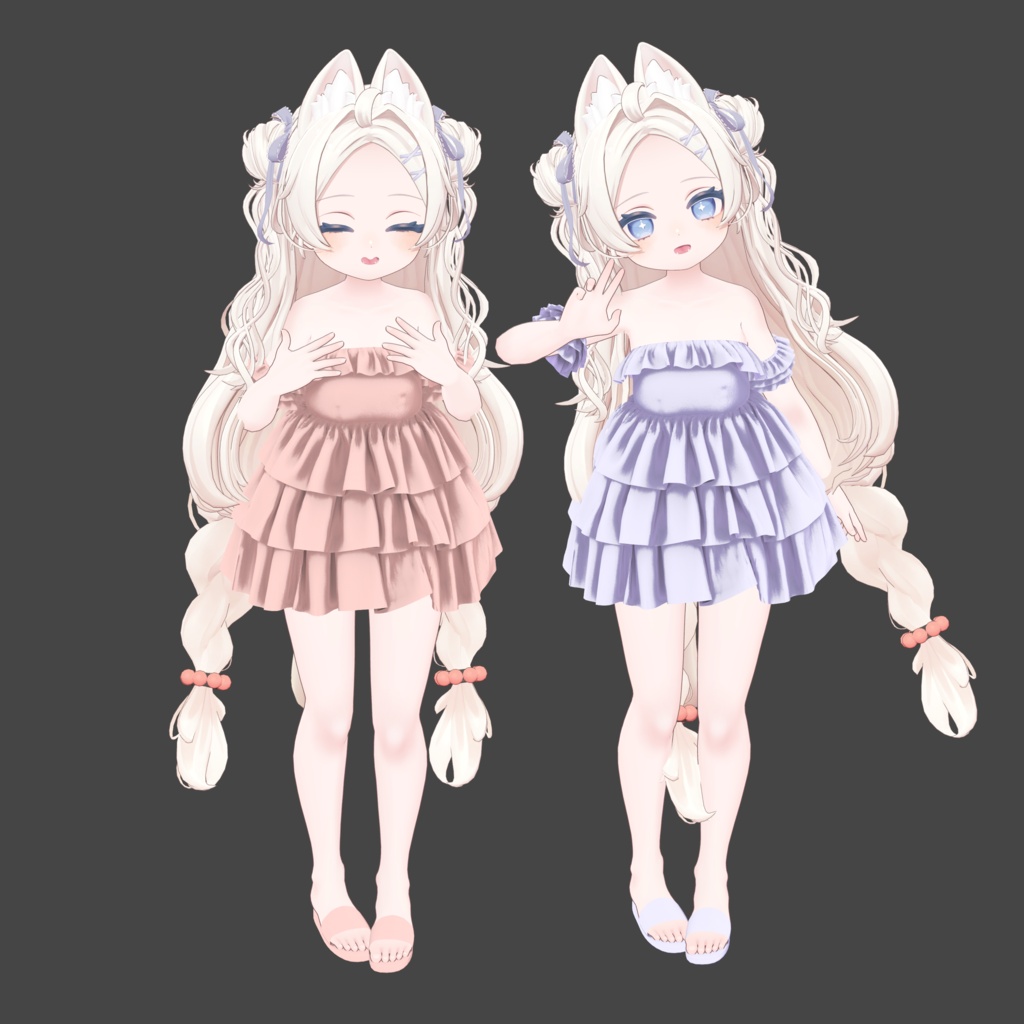 フリルミニドレス Frill Mini Dress
