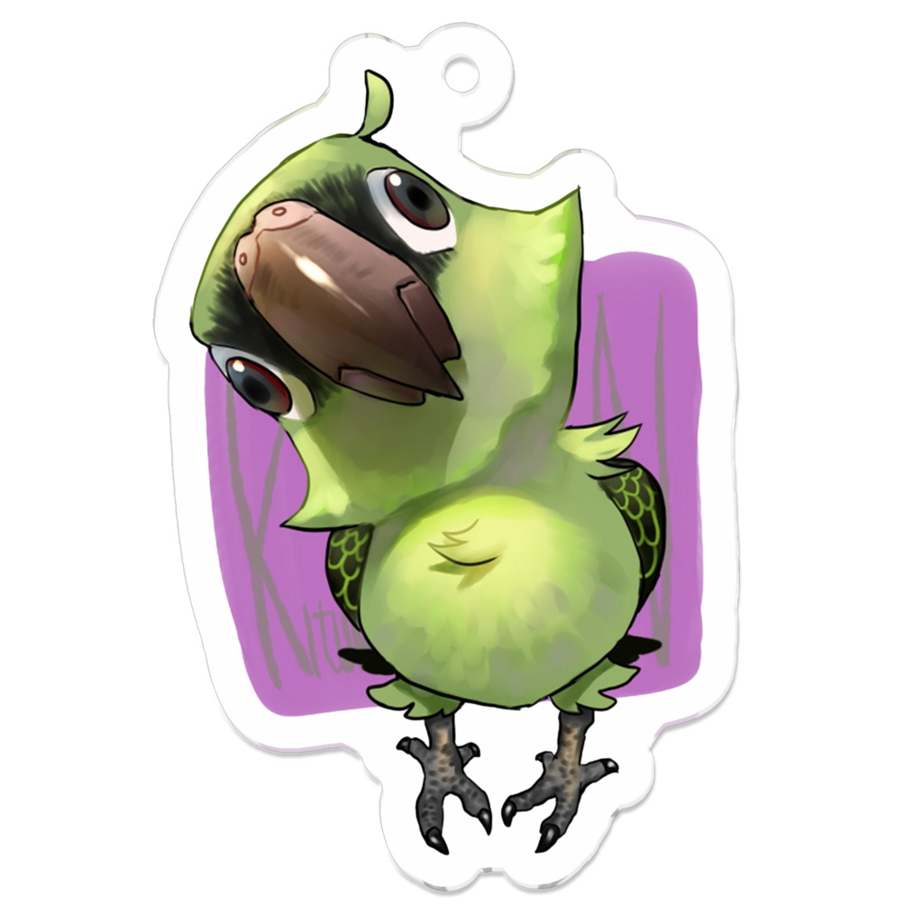 みつめるインコ