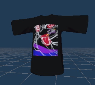 ラインアートTシャツVer.1（３Dモデル）