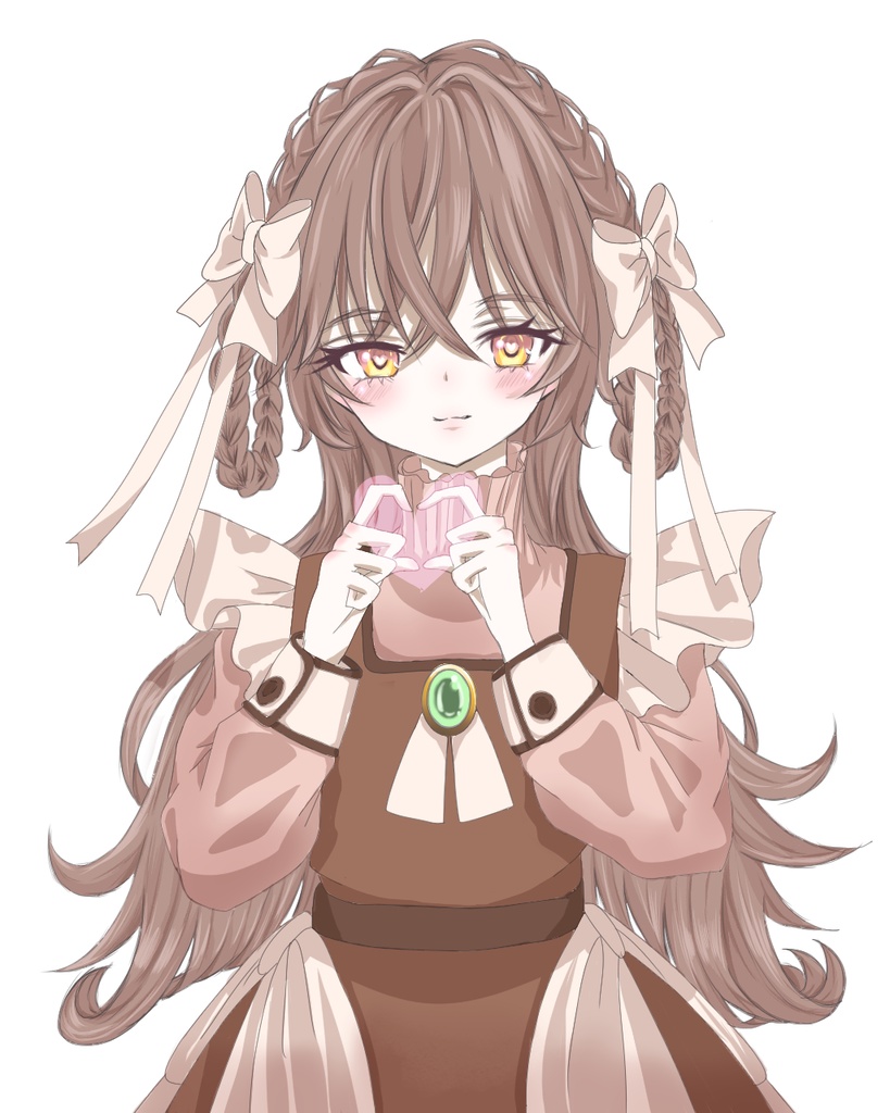 女の子のポストカード