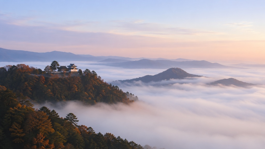 Bitchu Matsuyama Castle Above the Clouds｜雲海に浮かぶ備中松山城｜Japanese Castle PC Wallpaper 1920×1080