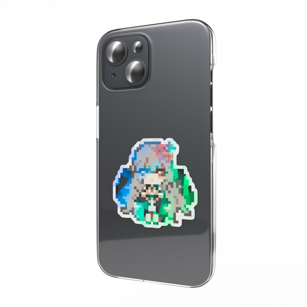 ホログラムスマホステッカー ドットりーか
