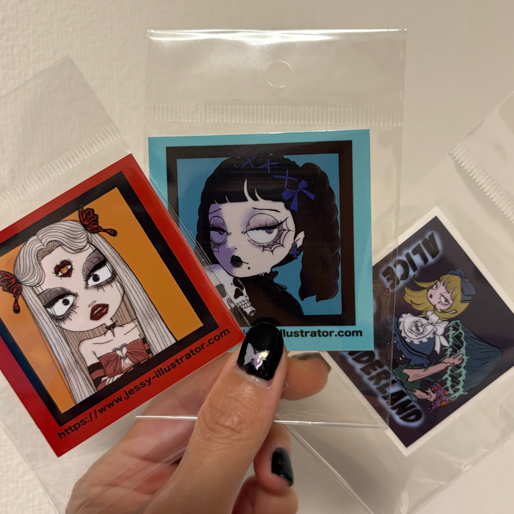 Goth Girlステッカー（２種）