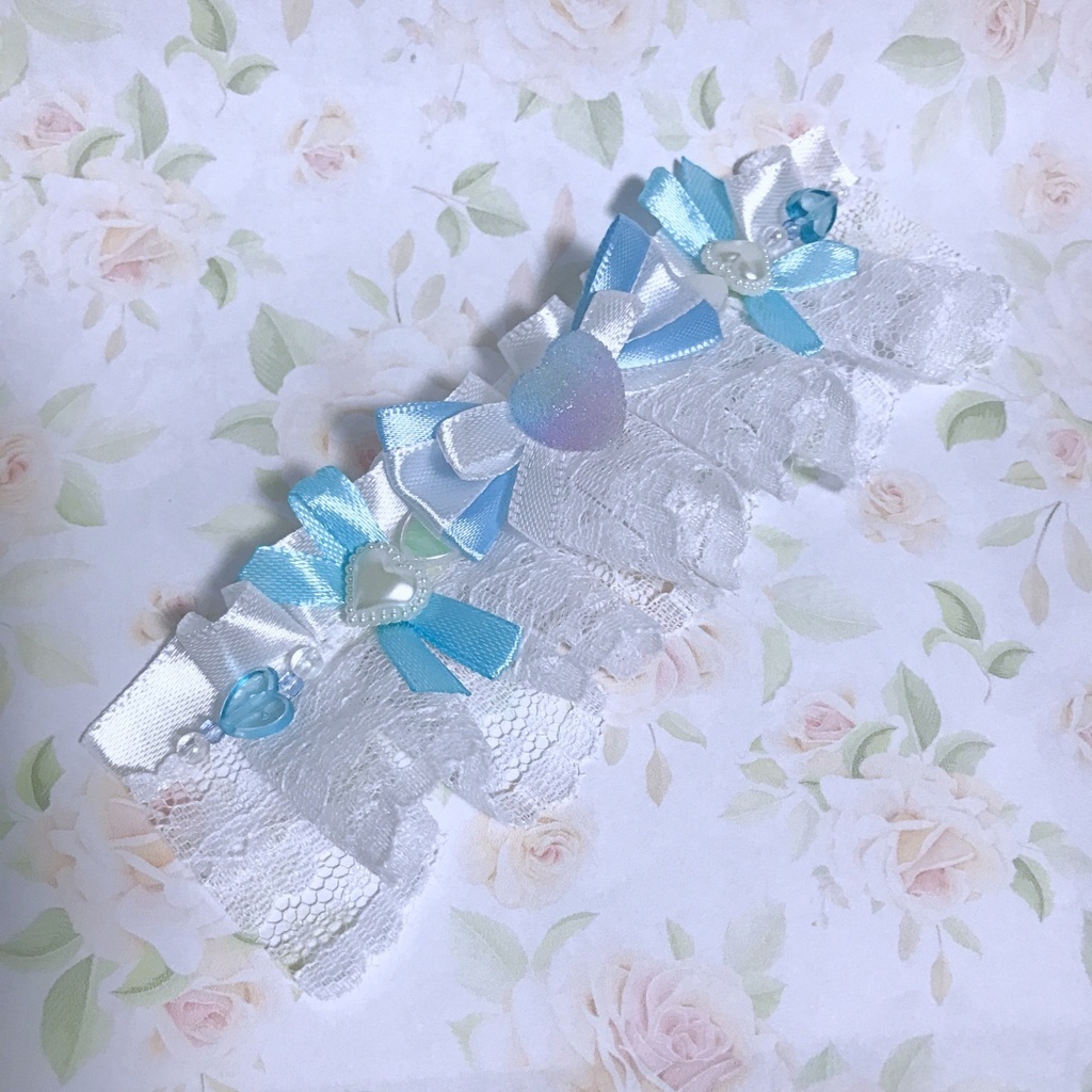 フリルレースのおまんじゅう用ヘッドドレス