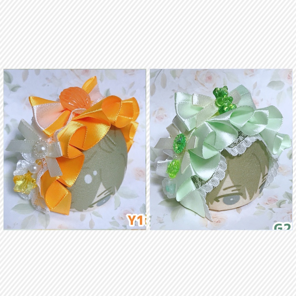 おまんじゅう用ヘッドドレス[淡カラーB]