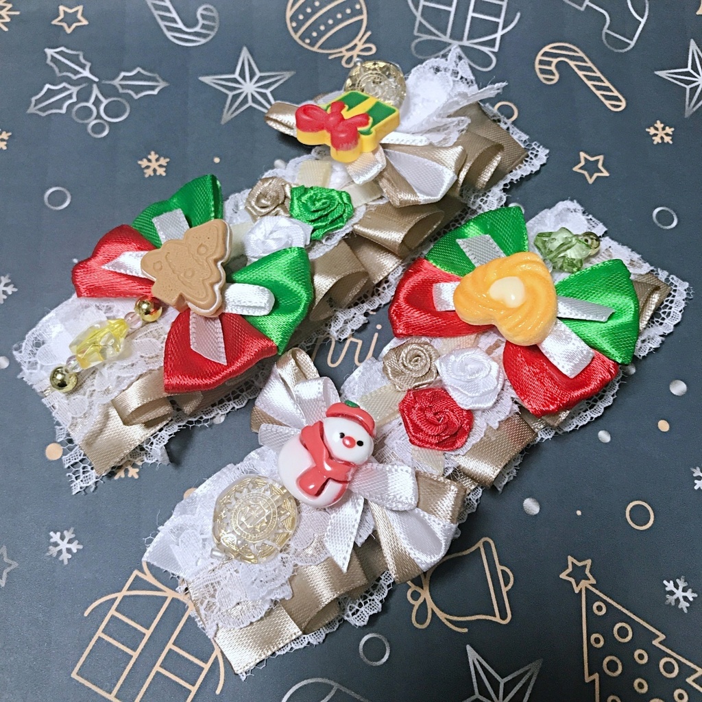 【冬期限定】おまんじゅう用ヘッドドレス[クリスマス]