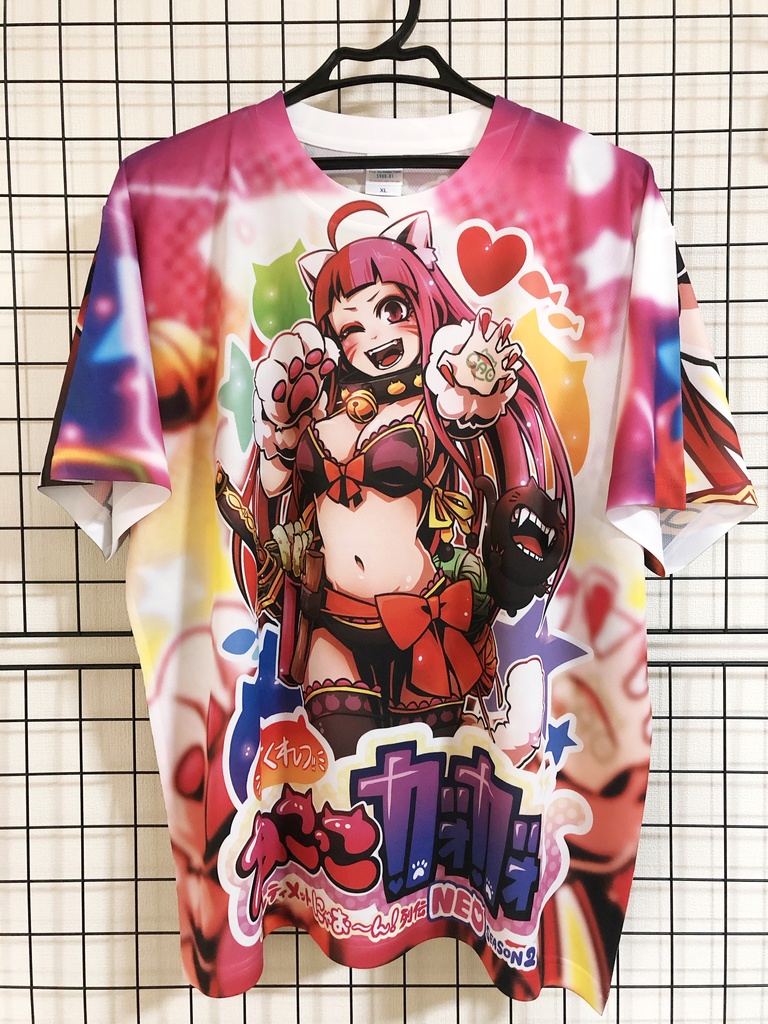 さくれつ !! ねこっこガオガオ ニャルティメットにゃお〜ん ! 列伝NEO SEASON 2 フルグラフィックTシャツ