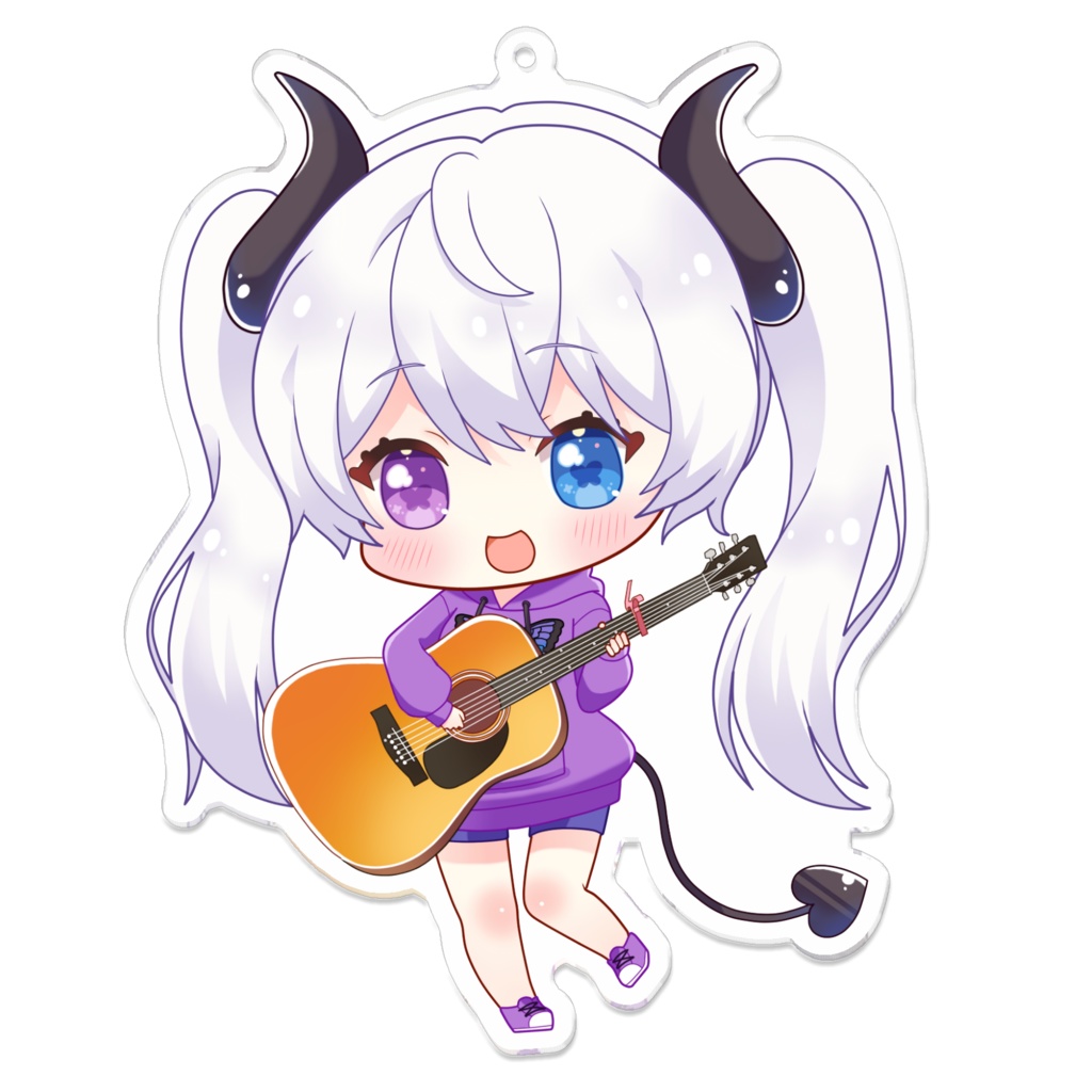 （だいたい）等身大月白エイラアクリルキーホルダー～アバターひとつ目～