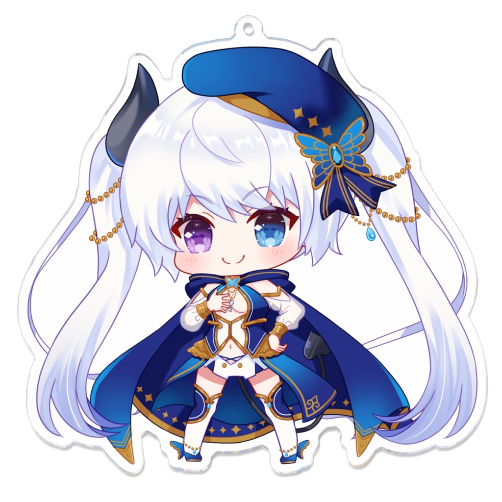 （だいたい）等身大月白エイラアクリルキーホルダー～アバターみっつ目～