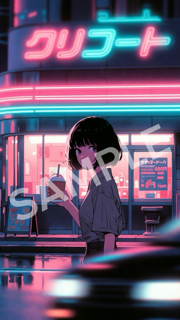 NeonMuse Wallpaper Pack Vol.1 - Neon Nights｜スマホ壁紙10枚セット
