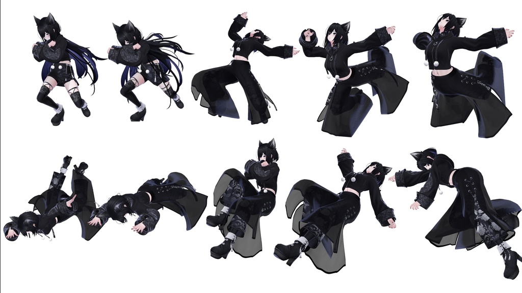 MA対応うごのポーズ〜【輝け!やられ役ポーズ&格闘ポーズ】〜