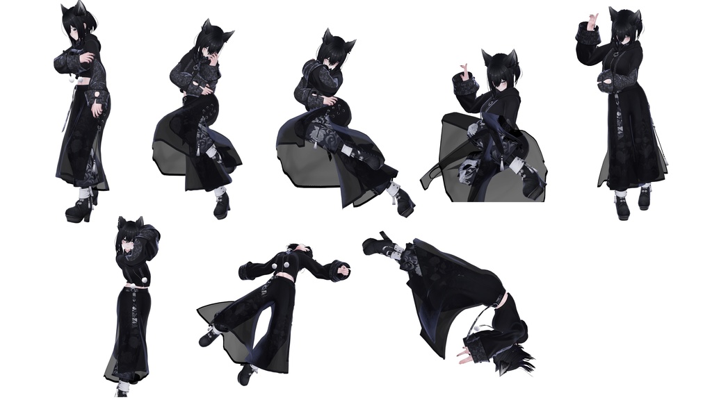 MA対応うごのポーズ〜【輝け!やられ役ポーズ&格闘ポーズ】〜