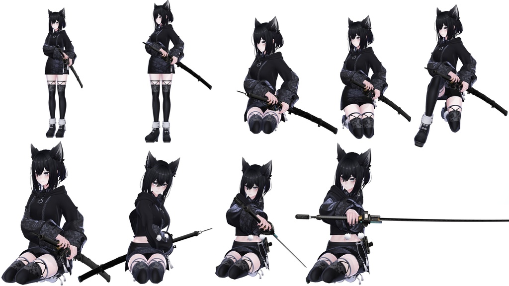 【低姿勢特化!!!】うごの刀ポーズvol.1(18種入り)