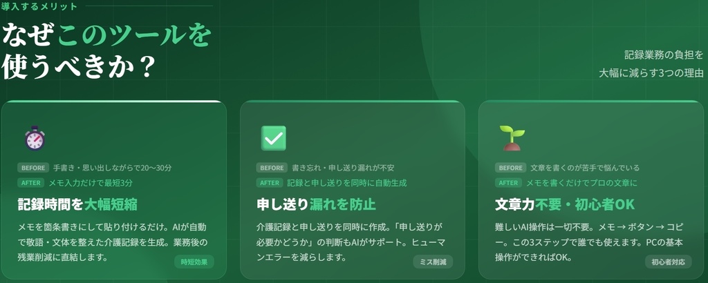 匿名AI介護記録_デイサービス版