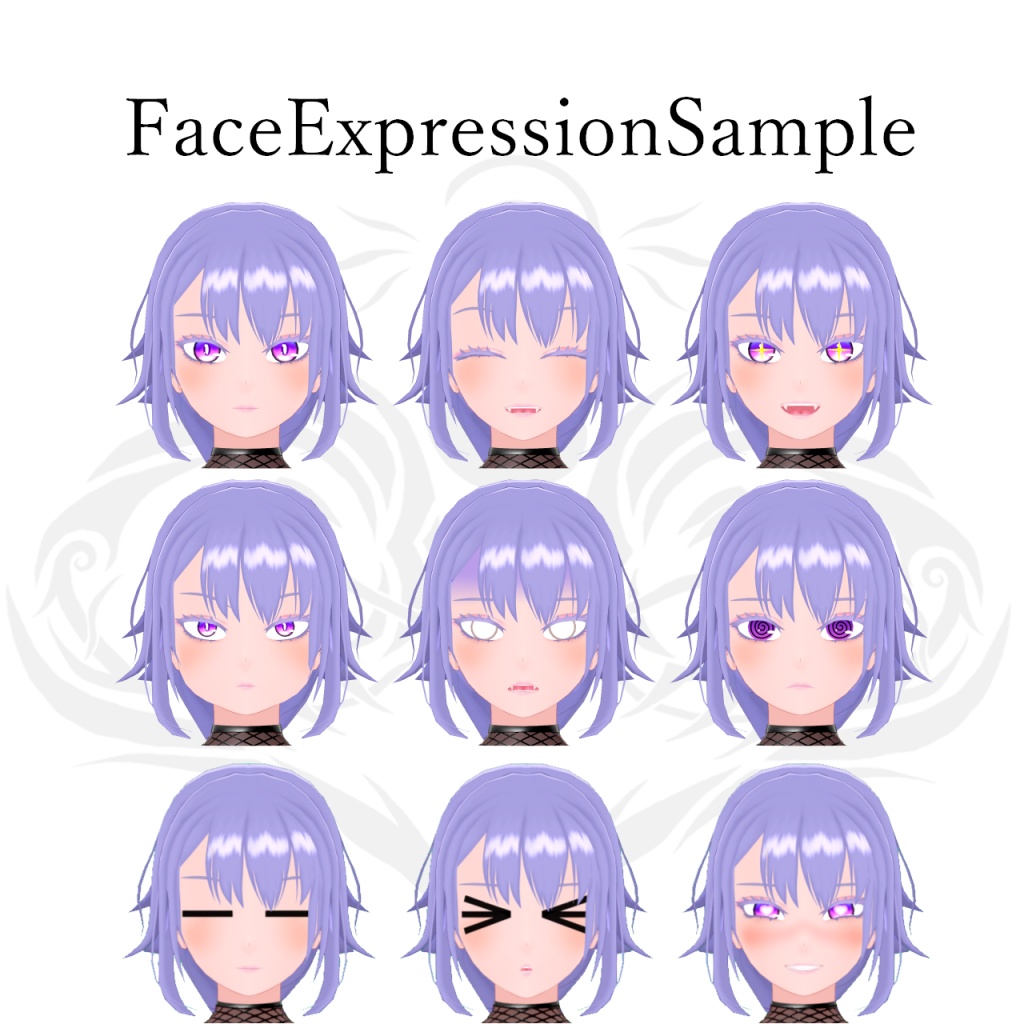 【オリジナル3Dモデル】VRChat向けアバター「Aria Garcia」