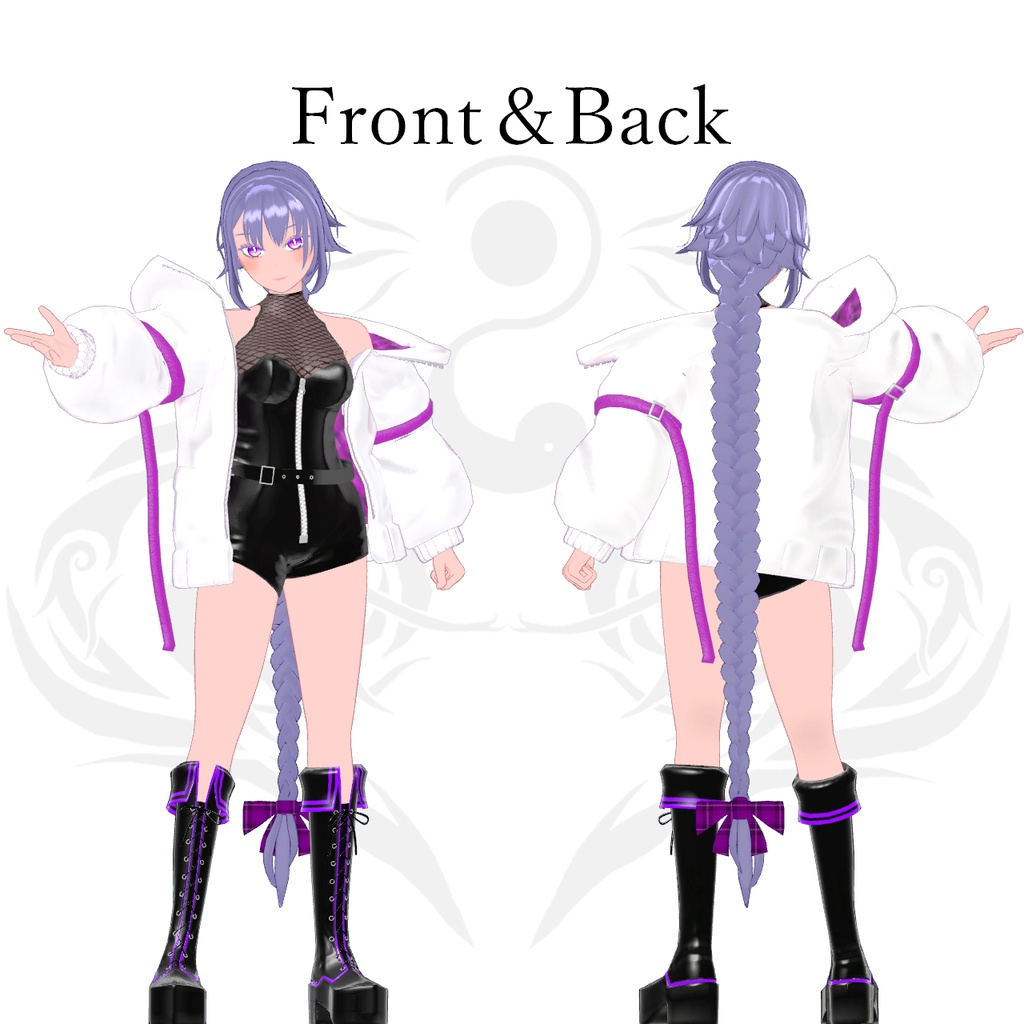 【オリジナル3Dモデル】VRChat向けアバター「Aria Garcia」