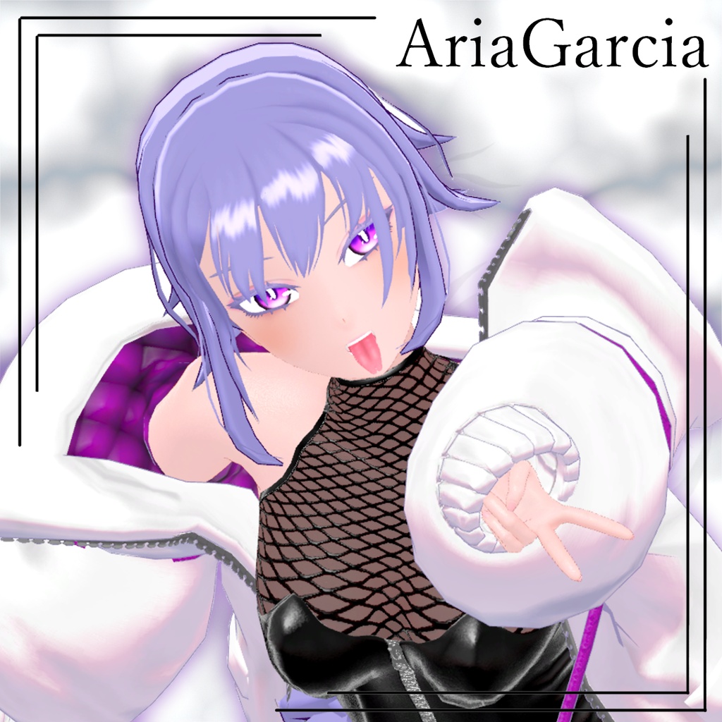 【オリジナル3Dモデル】VRChat向けアバター「Aria Garcia」