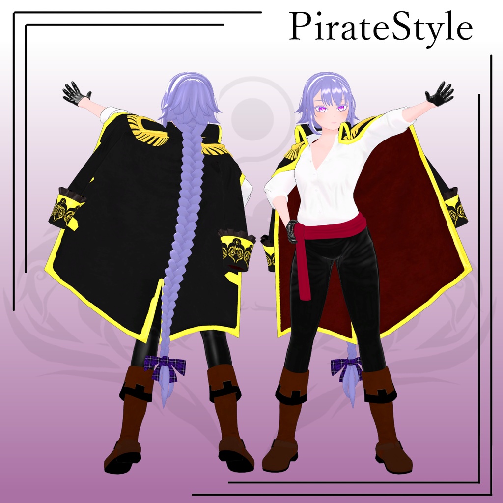 【オリジナル3Dモデル】VRChat向けアバター「Aria Garcia」