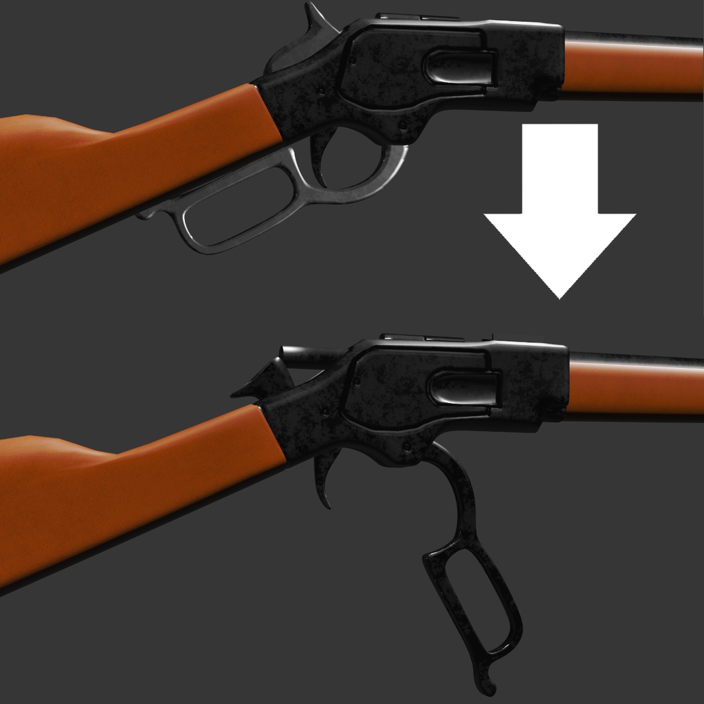 【VRC想定】レバーアクションライフル