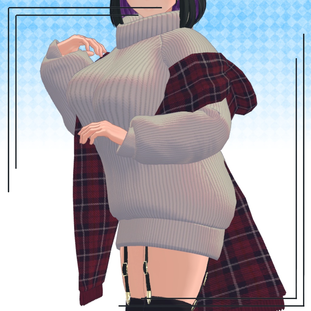 【PB対応】羽織りストール【3Dモデル】