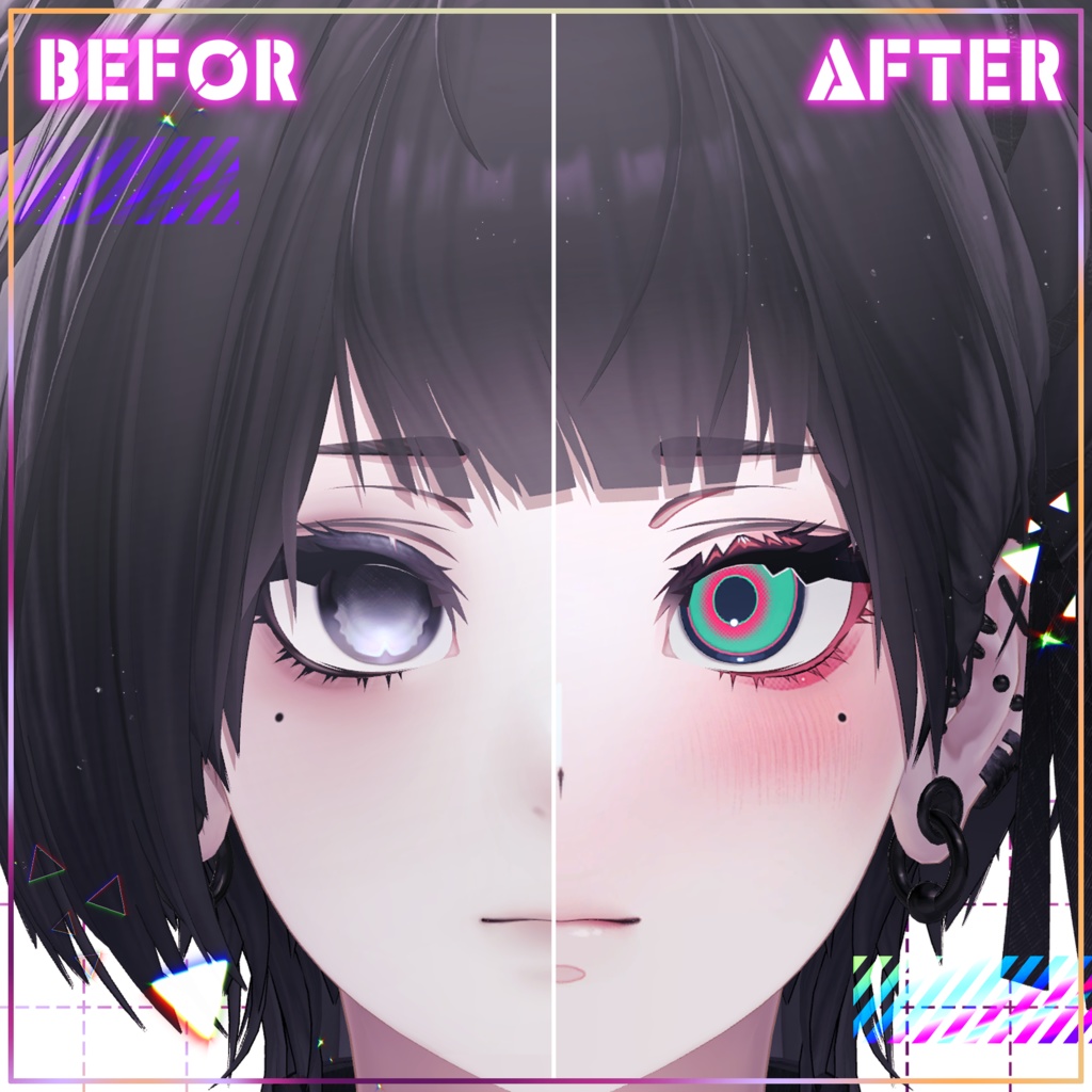 【セール中‼️】【泣夜対応】VividToxic MakeUp Texture&Eye Texture