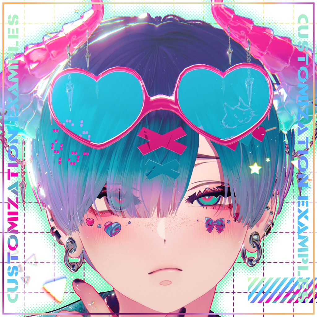 【セール中‼️】【泣夜対応】VividToxic MakeUp Texture&Eye Texture