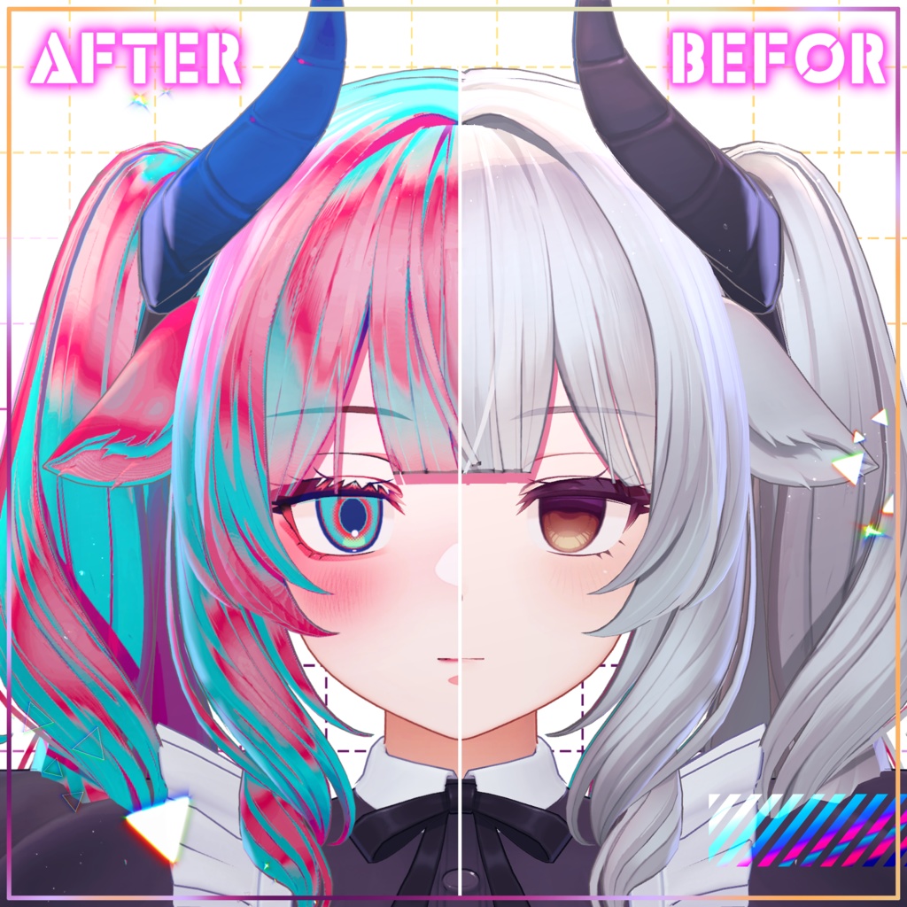 【セール中‼️】【ミルティナ対応】VividToxic MakeUp Texture&Eye Texture For Milltina
