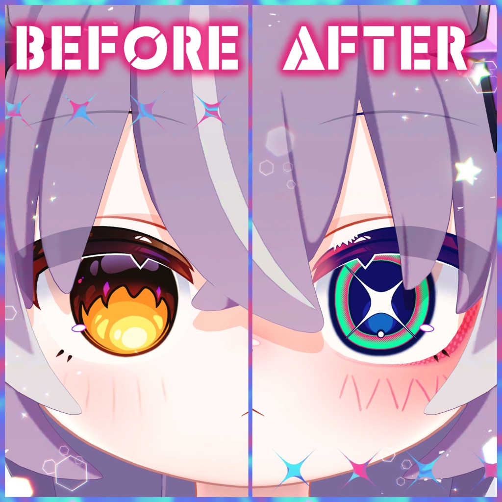 【メルヴィ対応】VividToxic MakeUp Texture&Eye Texture For Melvii