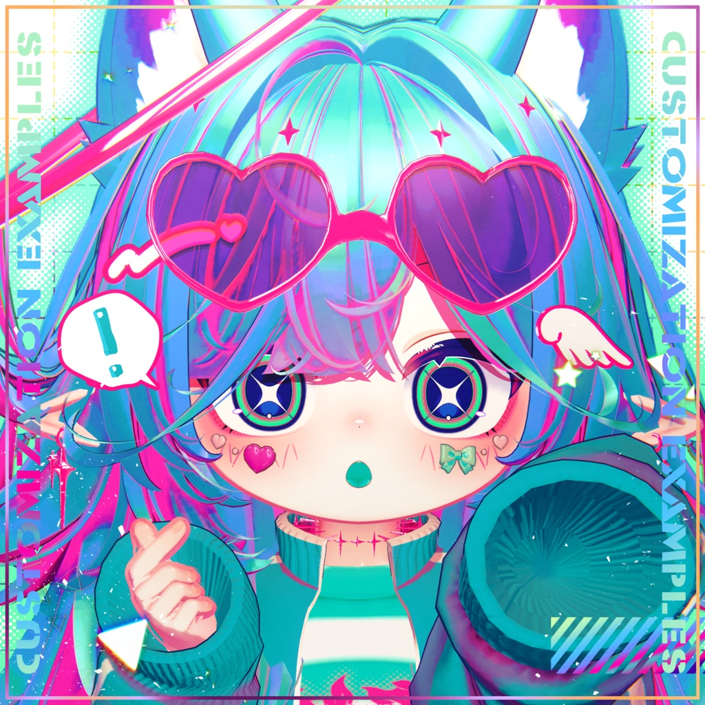 【メルヴィ対応】VividToxic MakeUp Texture&Eye Texture For Melvii
