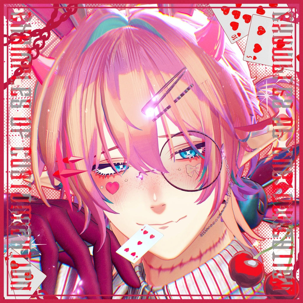 【セール中‼️】【2アバター対応】Twin LoveToxic MakeUp Texture&Eye Texture【翠琉&凌岈】