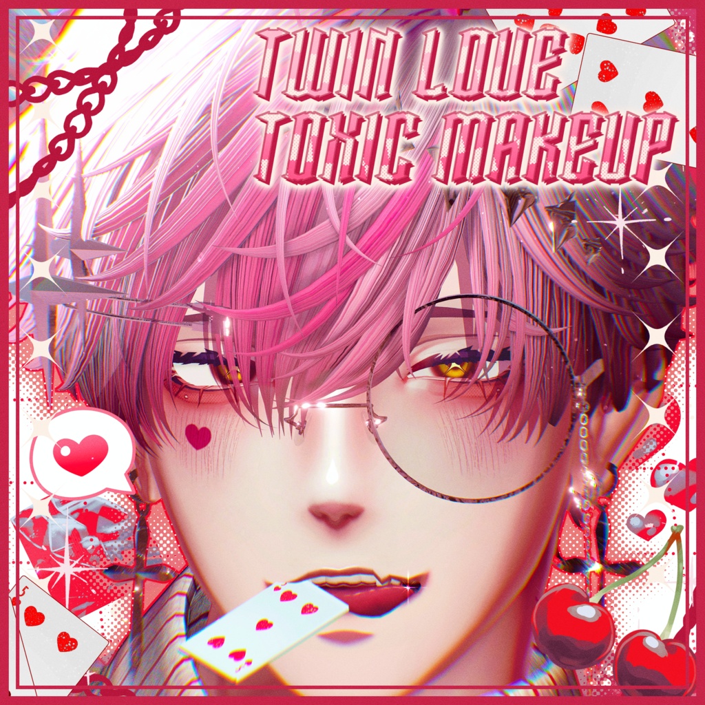 【セール中‼️】【2アバター対応】Twin LoveToxic MakeUp Texture＆Eye Texture【翠琉＆凌岈】