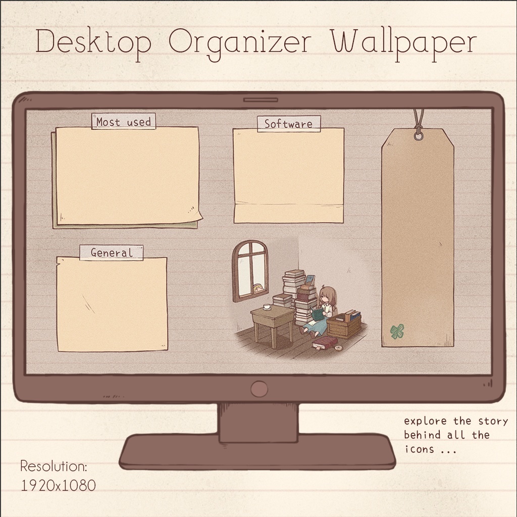 Old Library Iconset | Desktop/ Phone icons | Window, Android