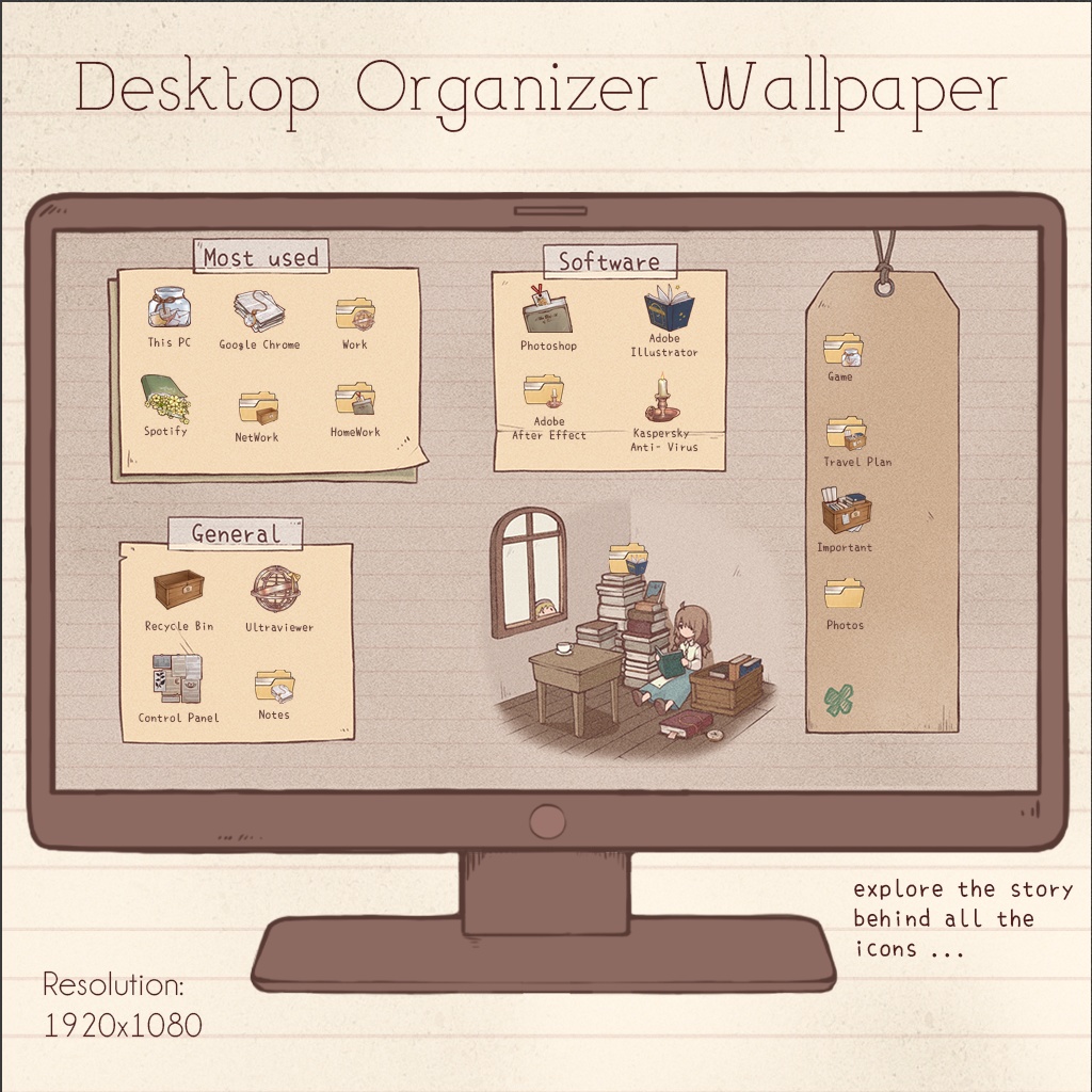 Old Library Iconset | Desktop/ Phone icons | Window, Android