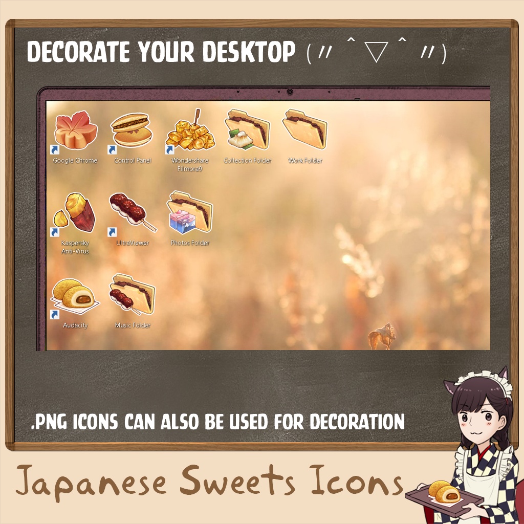 Japanese Sweet Iconset | Desktop/ Phone icons | Window, Android