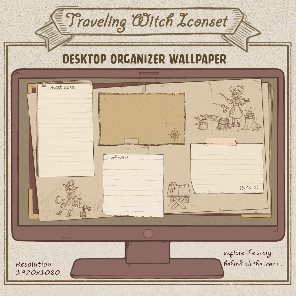 Witch Iconset | Desktop/ Phone icons | Window, Android