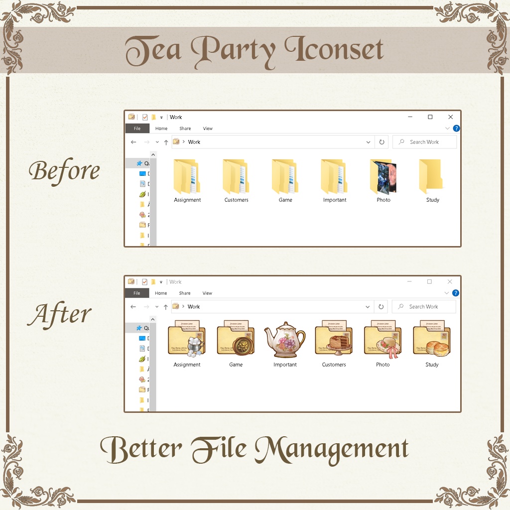 Tea Party Iconset | Desktop/ Phone icons | Window, Android