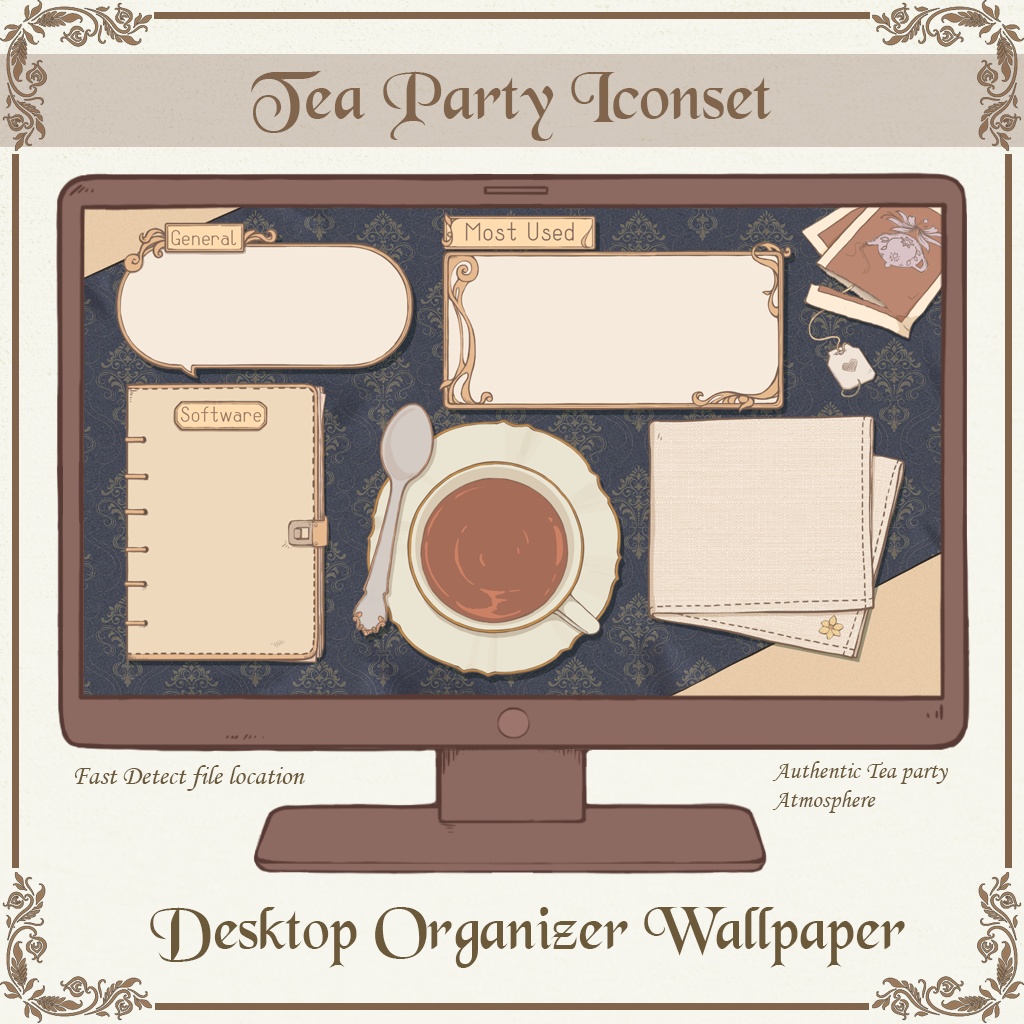 Tea Party Iconset | Desktop/ Phone icons | Window, Android