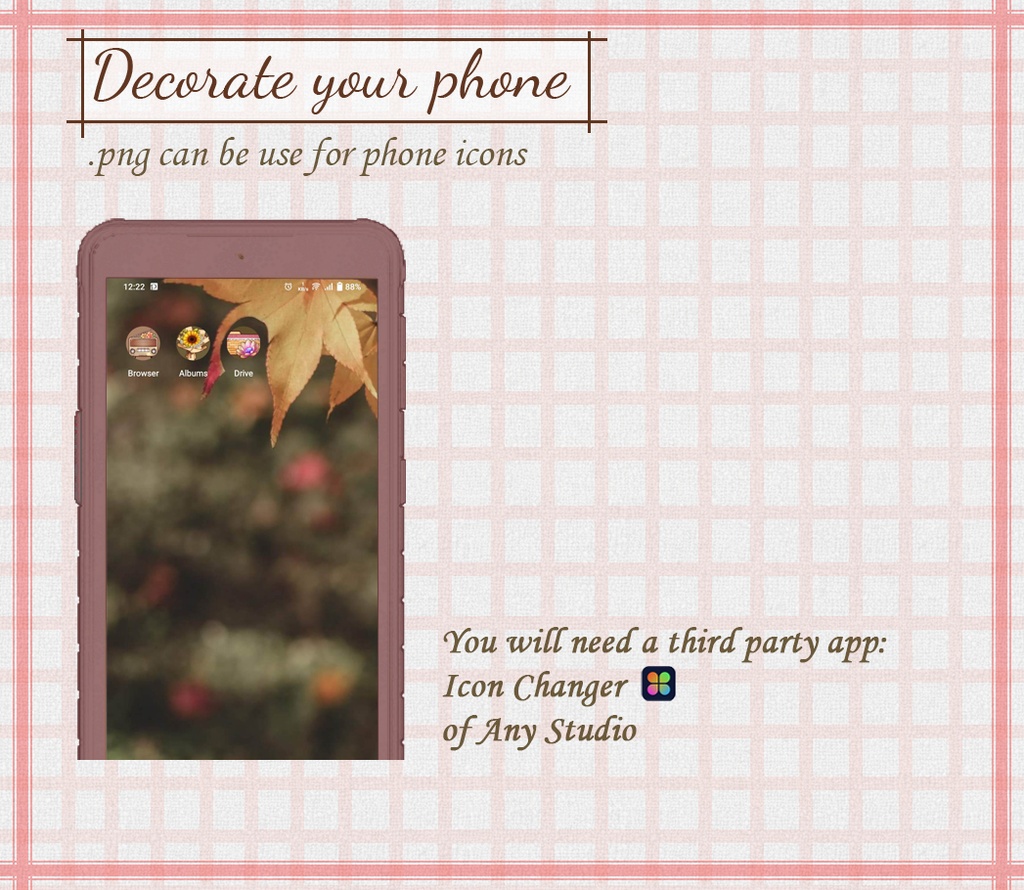 Flower Garden Iconset | Desktop/ Phone icons | Window, Android