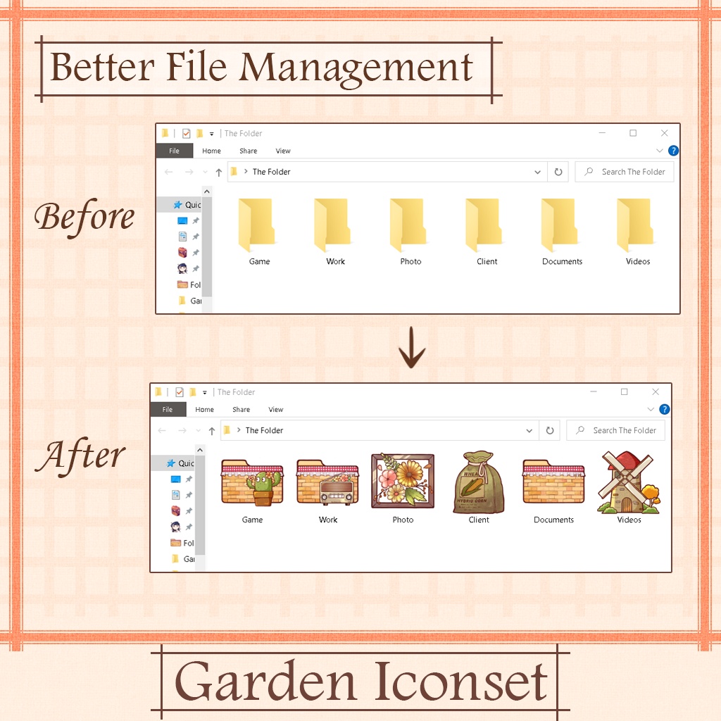 Garden Iconset | Desktop/ Phone icons | Window, Android
