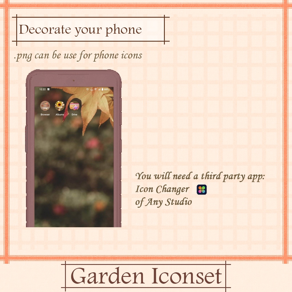 Garden Iconset | Desktop/ Phone icons | Window, Android