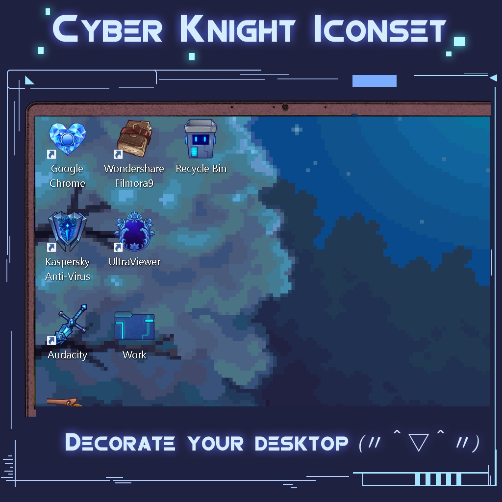 Cyber Knight Iconset | Desktop/ Phone icons | Window, Android