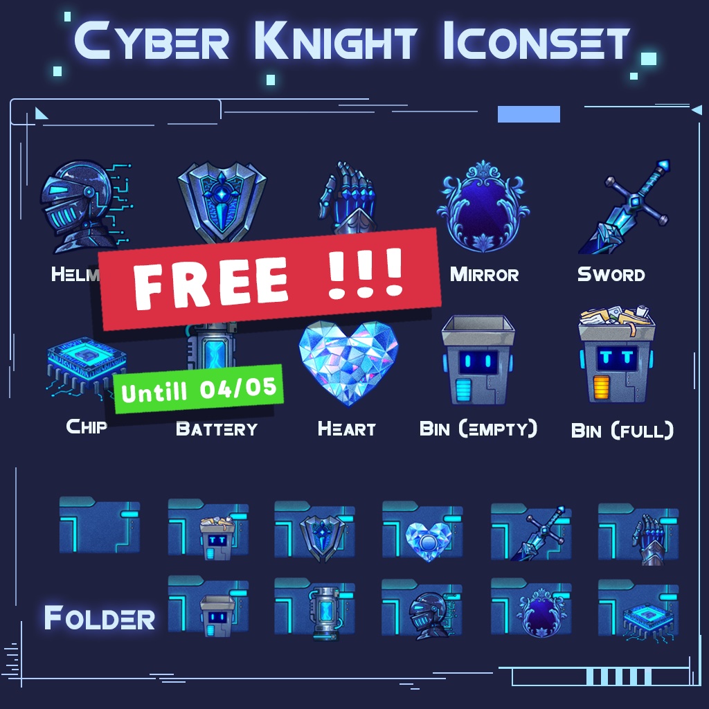 Cyber Knight Iconset | Desktop/ Phone icons | Window, Android 