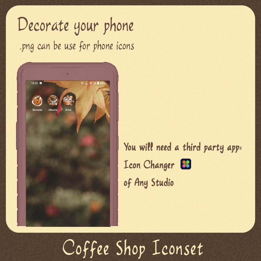 Coffee Iconset | Desktop/ Phone icons | Window, Android