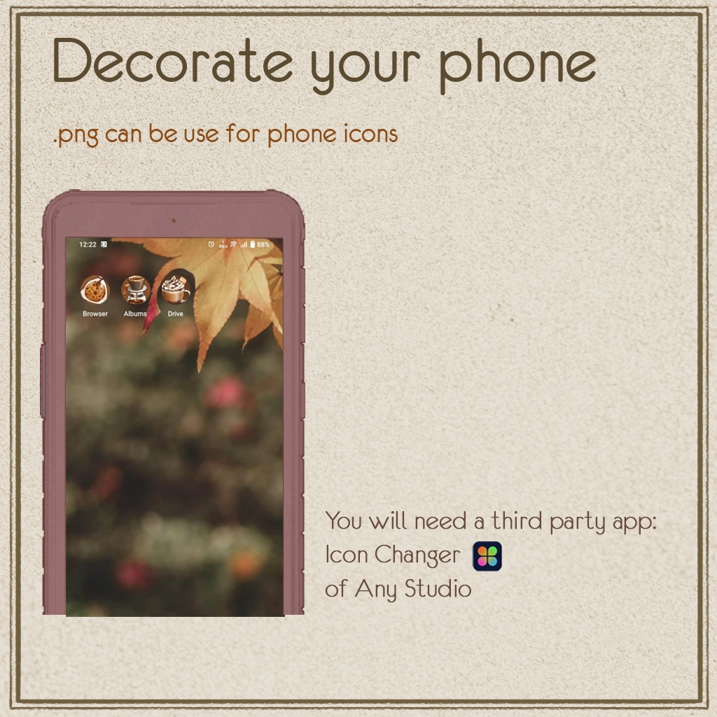 Cottagecore Iconset | Desktop/ Phone icons | Window, Android