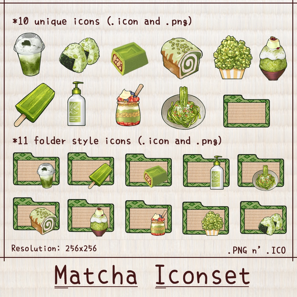 Matcha Iconset | Desktop/ Phone icons | Window, Android