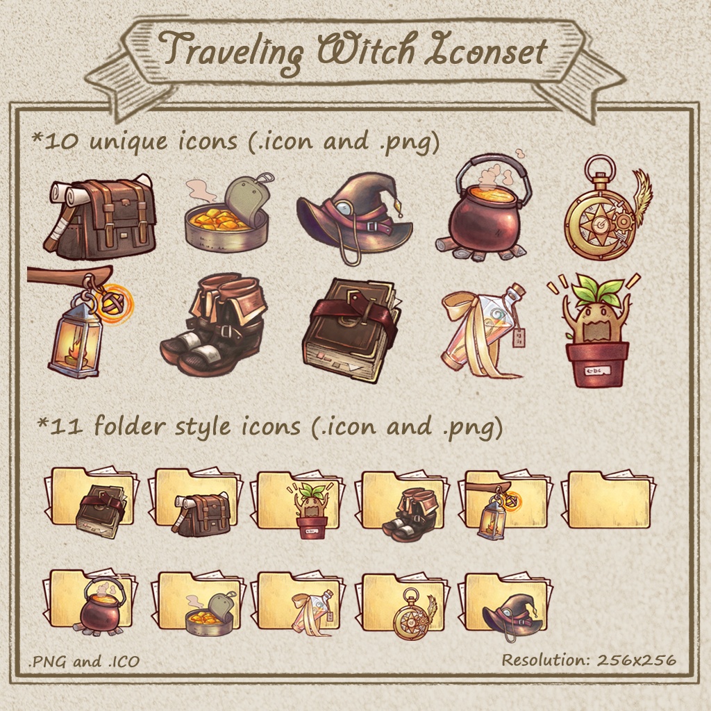 Traveling Witch Wallpaper