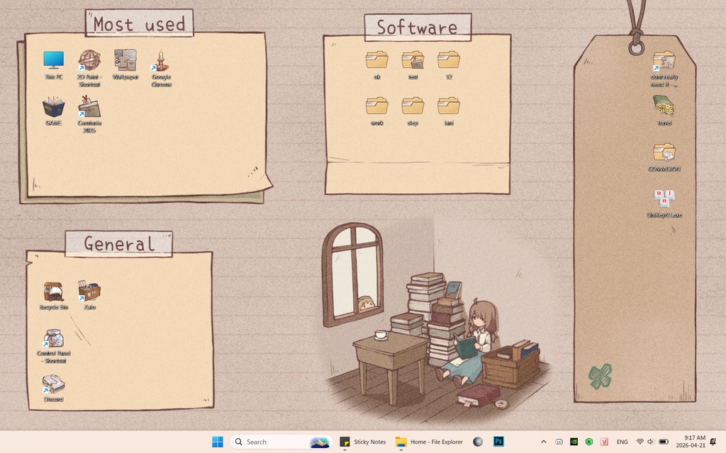 Old Library Wallpaper