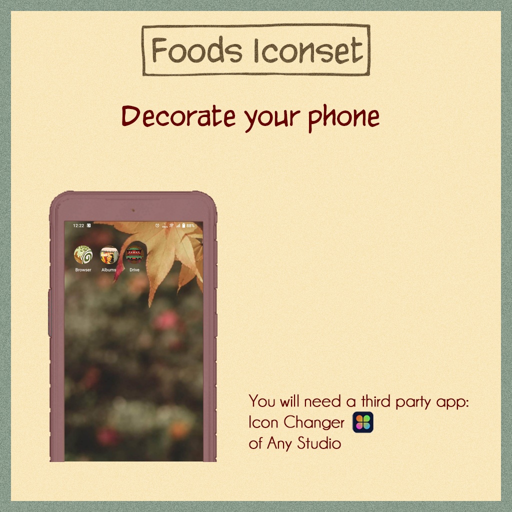 Foods Iconset | Desktop/ Phone icons | Window, Android, Mac